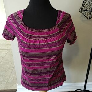 Chaps Striped Top S. EUC (2 for $20)